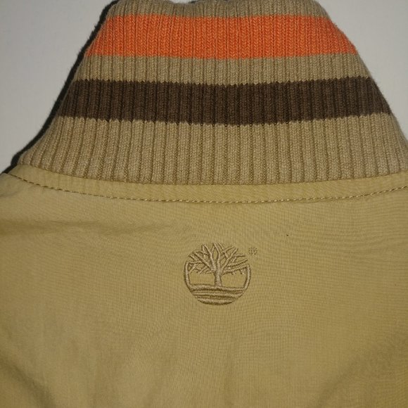 Timberland: Tan Relaxed Fit Standard Industrial Outdoors Jacket - Men's Size Med - Picture 6 of 16